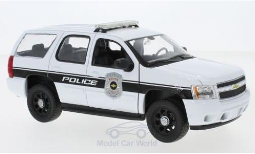 Diecast model cars Chevrolet Tahoe 1/24 Welly white General Motors Police Vehicles 2008 Chevrolet Tahoe 1/24 Welly white General Motors Police Vehicles 2008 diecast model cars