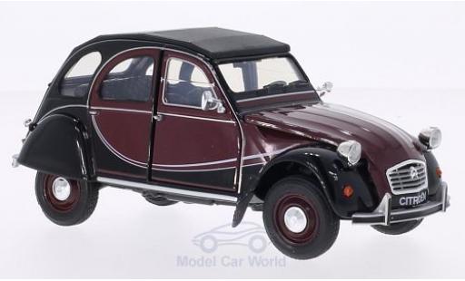 Citroen 2CV 1/24 Welly 6 Charleston red/black diecast model cars
