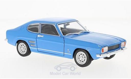 Ford Capri 1/24 Welly I 1600 GT XLR blue 1969 diecast model cars