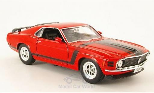 Diecast model cars Ford Mustang 1/24 Welly Boss 302 red/Dekor 1970 ohne Vitrine Ford Mustang 1/24 Welly Boss 302 red/Dekor 1970 ohne Vitrine diecast model cars