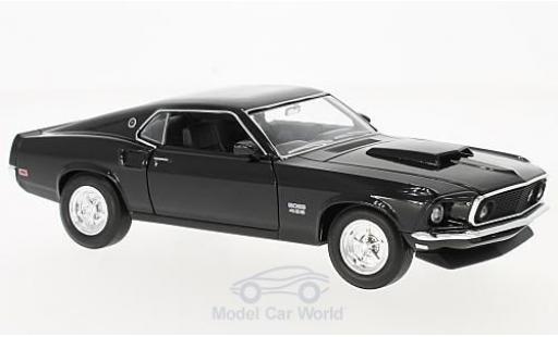 Diecast model cars Ford Mustang 1969 1/24 Welly Boss 429 black 1969 Ford Mustang 1969 1/24 Welly Boss 429 black 1969 diecast model cars