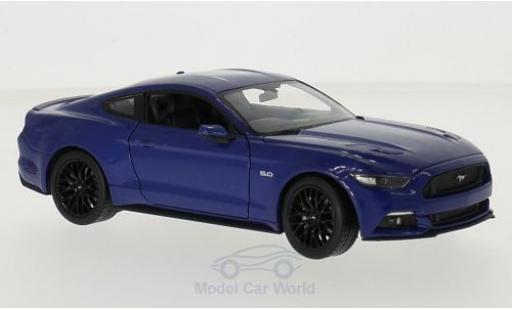 Diecast model cars Ford Mustang 1/24 Welly GT metallic blue 2015 Ford Mustang 1/24 Welly GT metallic blue 2015 diecast model cars