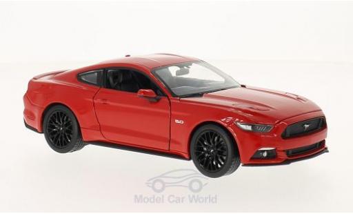 Diecast model cars Ford Mustang GT 1/24 Welly GT red 2015 Ford Mustang GT 1/24 Welly GT red 2015 diecast model cars