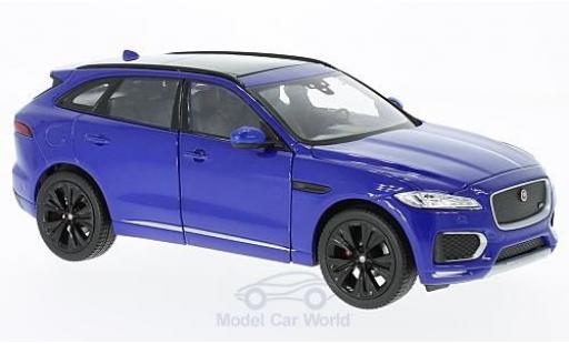 Jaguar F-Pace 1/24 Welly metallic blue 2016 diecast model cars