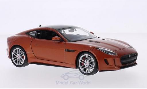 Jaguar F-Type 1/24 Welly Coupe kupfer/black diecast model cars