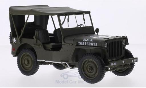 Diecast model cars Jeep Willys 1/18 Welly matt-oliv U.S. Army geschlossen Jeep Willys 1/18 Welly matt-oliv U.S. Army geschlossen diecast model cars