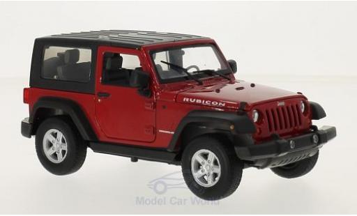 Jeep Wrangler 1/24 Welly red diecast model cars
