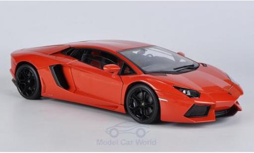 Diecast model cars Lamborghini Aventador 1/18 Welly LP 700-4 orange ohne Vitrine Lamborghini Aventador 1/18 Welly LP 700-4 orange ohne Vitrine diecast model cars