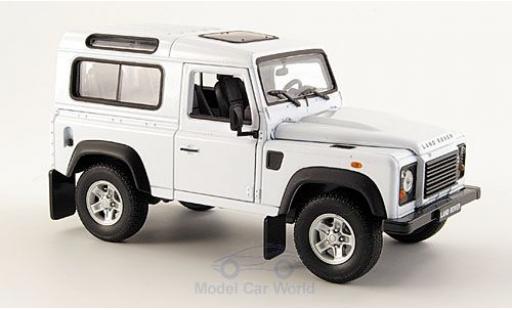 Diecast model cars Land Rover Defender 1/24 Welly white Land Rover Defender 1/24 Welly white diecast model cars
