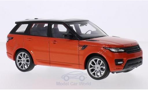 Land Rover Range Rover 1/24 Welly Sport metallic orange/black diecast model cars