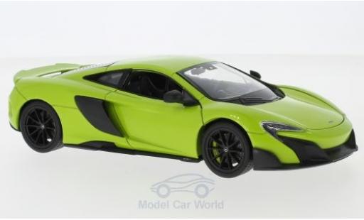 Diecast model cars McLaren 675 1/24 Welly LT green McLaren 675 1/24 Welly LT green diecast model cars