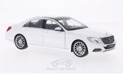 Diecast model cars Mercedes Classe S 1/24 Welly (W222) white 2013 Mercedes Classe S 1/24 Welly (W222) white 2013 diecast model cars