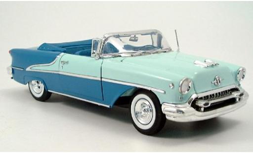 Diecast model cars Oldsmobile Super 88 1/18 Welly Cabriolet green/blue 1955 Oldsmobile Super 88 1/18 Welly Cabriolet green/blue 1955 diecast model cars