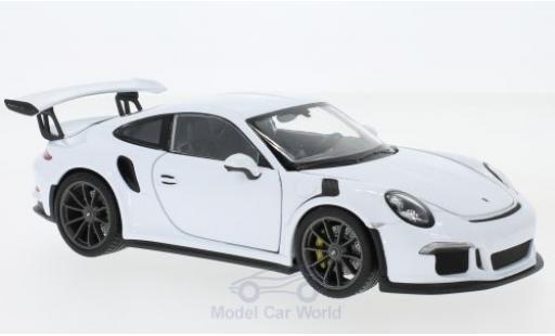 Diecast model cars Porsche 991 GT3 RS 1/24 Welly 911 () GT3 RS white 2015 Porsche 991 GT3 RS 1/24 Welly 911 () GT3 RS white 2015 diecast model cars