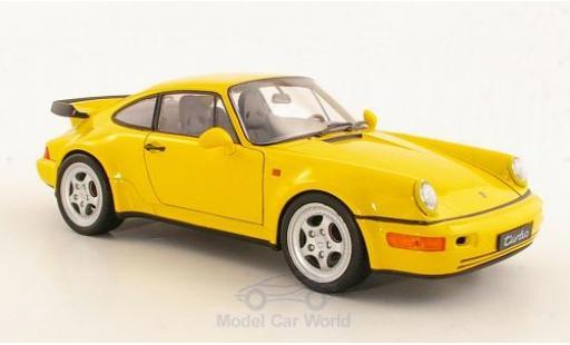 Diecast model cars Porsche 964 Turbo 1/18 Welly 911 Turbo () yellow Porsche 964 Turbo 1/18 Welly 911 Turbo () yellow diecast model cars