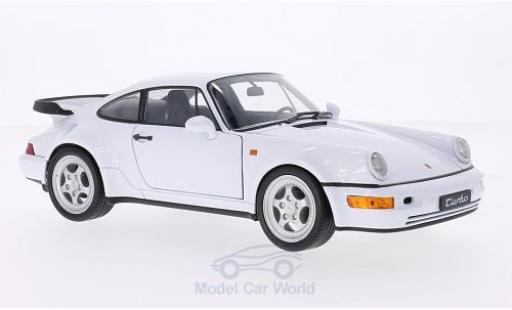 Diecast model cars Porsche 964 Turbo 1/18 Welly 911 Turbo () white Porsche 964 Turbo 1/18 Welly 911 Turbo () white diecast model cars