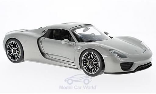 Diecast model cars Porsche 918 1/18 Welly Spyder grey 2011 Hard Top Porsche 918 1/18 Welly Spyder grey 2011 Hard Top diecast model cars