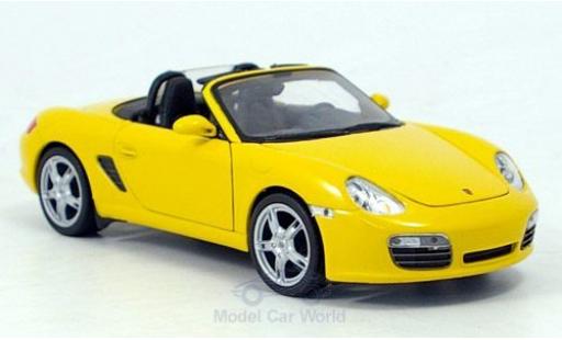 Diecast model cars Porsche Boxster 1/24 Welly S yellow Porsche Boxster 1/24 Welly S yellow diecast model cars
