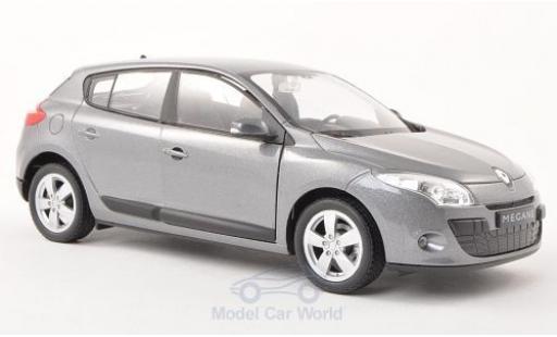Diecast model cars Renault Megane 1/24 Welly metallic grey 2009 Renault Megane 1/24 Welly metallic grey 2009 diecast model cars