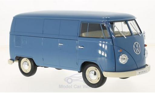 Diecast model cars Volkswagen T1 B 1/18 Welly blue 1963 Kastenwagen Volkswagen T1 B 1/18 Welly blue 1963 Kastenwagen diecast model cars