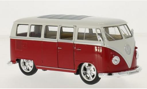 Diecast model cars Volkswagen T1 1/24 Welly Bus Low Rider red/white 1963 Volkswagen T1 1/24 Welly Bus Low Rider red/white 1963 diecast model cars