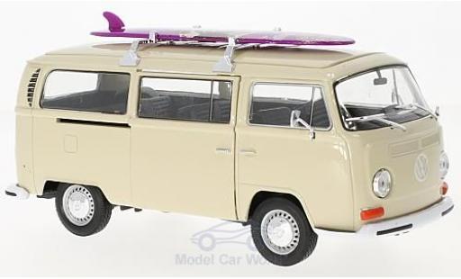 Diecast model cars Volkswagen T2 B 1/24 Welly Bus beige 1972 mit Surfboard Volkswagen T2 B 1/24 Welly Bus beige 1972 mit Surfboard diecast model cars