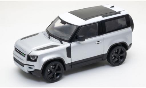 Diecast model cars Land Rover Defender 1/24 Welly grey/white 2020 Land Rover Defender 1/24 Welly grey/white 2020 diecast model cars