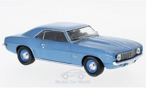 Chevrolet Camaro 1/43 WhiteBox metallic blue 1969 diecast model cars
