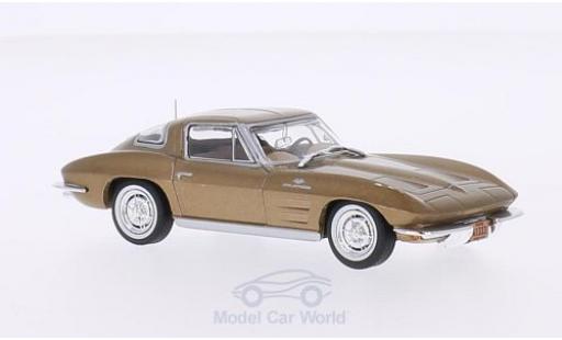Chevrolet Corvette C2 1/43 WhiteBox C2 Stingray gold 1963 diecast model cars