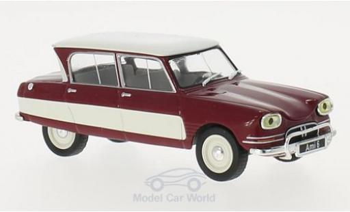 Diecast model cars Citroen Ami 6 1/43 WhiteBox AMI 6 red/white 1961 Citroen Ami 6 1/43 WhiteBox AMI 6 red/white 1961 diecast model cars