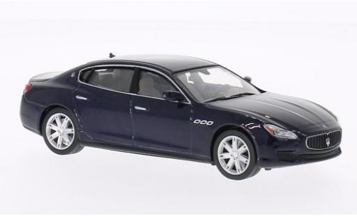 Diecast model cars Maserati Quattroporte 1/43 WhiteBox GTS metallic blue 2013 Maserati Quattroporte 1/43 WhiteBox GTS metallic blue 2013 diecast model cars