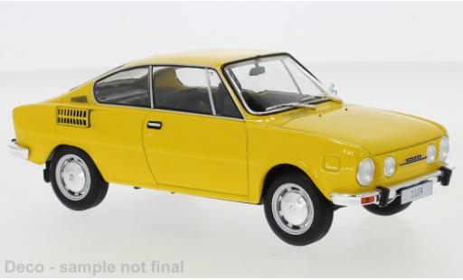 Diecast model cars Skoda 110 1/24 WhiteBox R yellow 1971 Skoda 110 1/24 WhiteBox R yellow 1971 diecast model cars