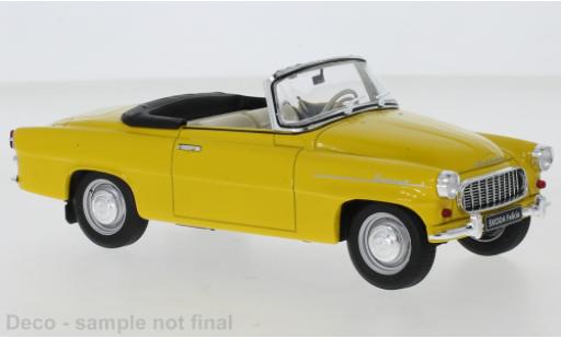 Diecast model cars Skoda Felicia 1/24 WhiteBox Cabrio yellow 1959 Skoda Felicia 1/24 WhiteBox Cabrio yellow 1959 diecast model cars