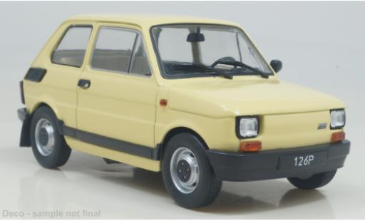 Fiat 126 1/24 WhiteBox p yellow clair 1985 diecast model cars