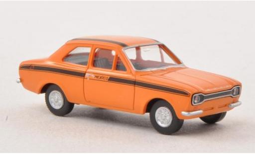 Diecast model cars Ford Escort 1/87 Wiking I Mexico orange/black Ford Escort 1/87 Wiking I Mexico orange/black diecast model cars