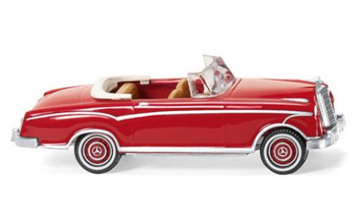 Diecast model cars Mercedes 220 1/87 Wiking S Cabriolet (W180 II) red Mercedes 220 1/87 Wiking S Cabriolet (W180 II) red diecast model cars