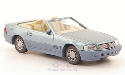 Diecast model cars Mercedes 500 1/87 Wiking SL (R129) metallic blue/matt-grey Mercedes 500 1/87 Wiking SL (R129) metallic blue/matt-grey diecast model cars