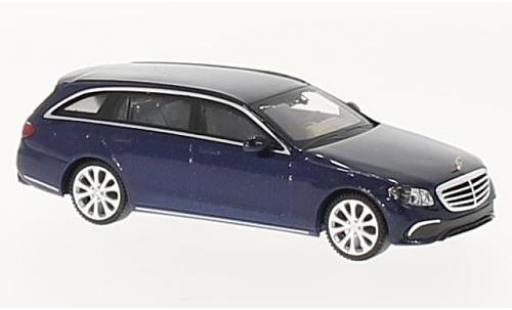 Mercedes Classe E 1/87 Wiking T-Modell (S213) Exklusive metallic blue diecast model cars