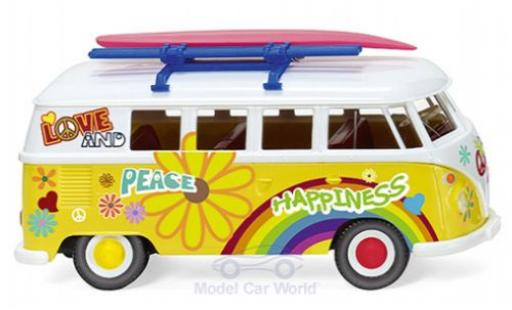 Volkswagen T1 1/87 Wiking Bus Flower Power 1963 diecast model cars