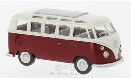 Diecast model cars Volkswagen T1 B 1/87 Wiking Sambabus beige/red Volkswagen T1 B 1/87 Wiking Sambabus beige/red diecast model cars