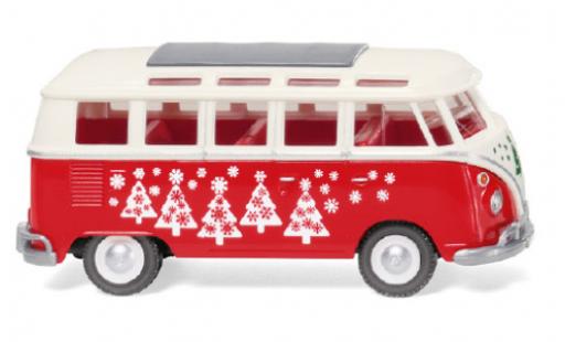 Diecast model cars Volkswagen T1 1/87 Wiking Sambabus white/red Weihnachtsbulli 1963 Volkswagen T1 1/87 Wiking Sambabus white/red Weihnachtsbulli 1963 diecast model cars