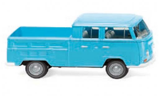 Diecast model cars Volkswagen T2 1/87 Wiking Doppelkabine blue 1967 Volkswagen T2 1/87 Wiking Doppelkabine blue 1967 diecast model cars