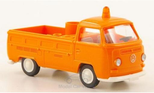 Diecast model cars Volkswagen T2 A 1/87 Wiking Pritsche orange Kommunal Volkswagen T2 A 1/87 Wiking Pritsche orange Kommunal diecast model cars
