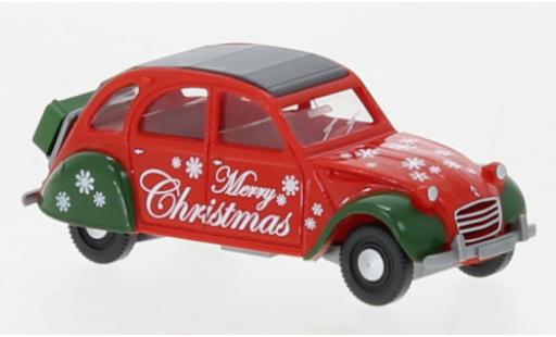 Diecast model cars Citroen 2CV 1/87 Wiking Merry Christmas 1963 Citroen 2CV 1/87 Wiking Merry Christmas 1963 diecast model cars