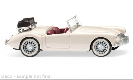 MG A 1/87 Wiking Roadster white diecast model cars