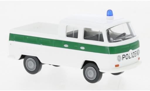 Diecast model cars Volkswagen T2 1/87 Wiking cabine double Police de service 1967 Volkswagen T2 1/87 Wiking cabine double Police de service 1967 diecast model cars